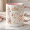 Personalized Book Lover Mug, Just a Girl Who Loves Books Mug, Floral Reading Coffee Mug, Custom Name Gift for Readers