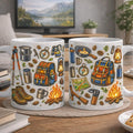 Camping Mug, Hiking Coffee Mug, Outdoor Adventure Mug, Camping Lover Gift, Nature Travel Mug, Gift for Campers