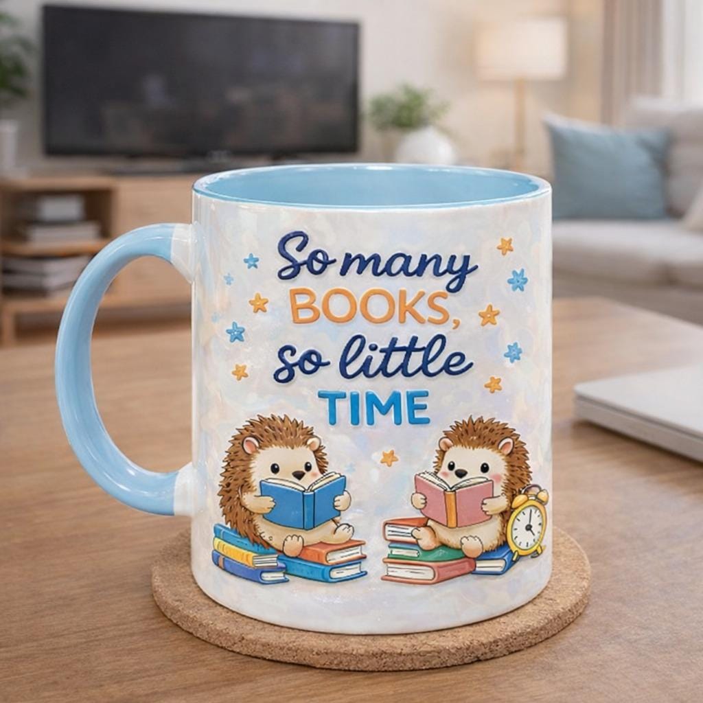 Book Lover Mug, So Many Books So Little Time Coffee Mug, Cute Reading Mug, Gift for Readers, Bookworm Gift