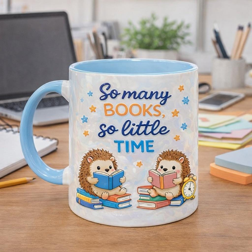 Book Lover Mug, So Many Books So Little Time Coffee Mug, Cute Reading Mug, Gift for Readers, Bookworm Gift