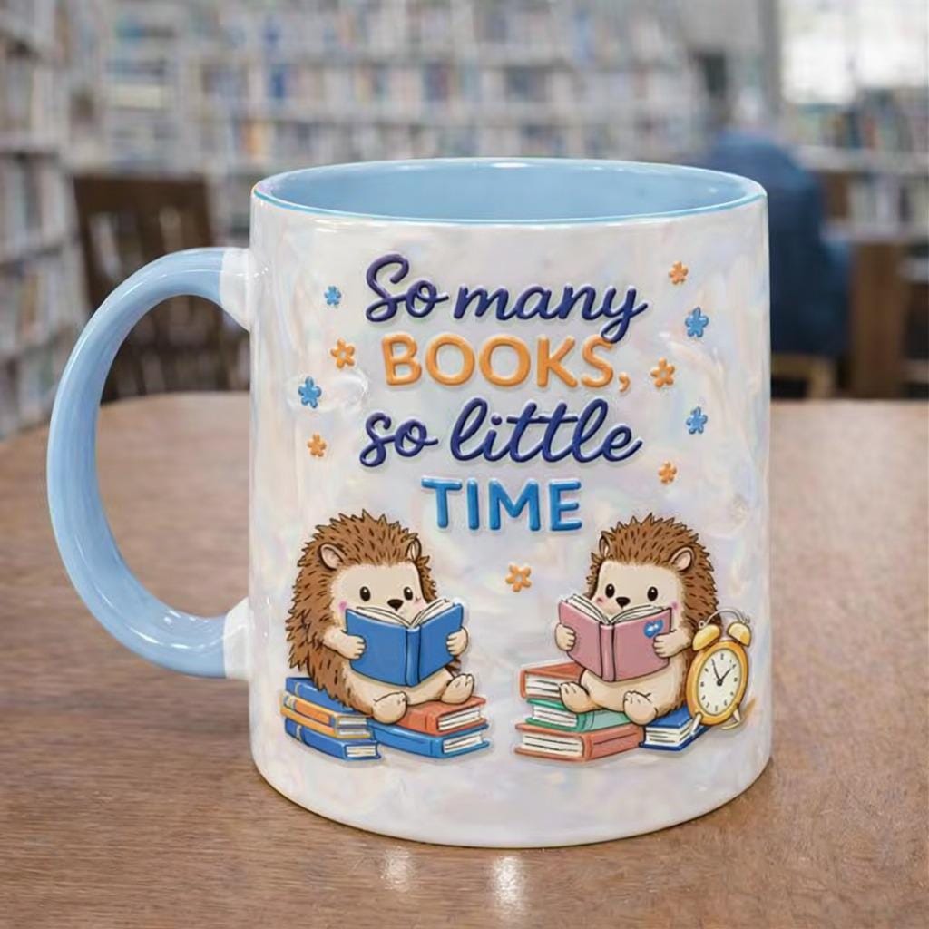 Book Lover Mug, So Many Books So Little Time Coffee Mug, Cute Reading Mug, Gift for Readers, Bookworm Gift