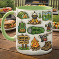 Personalized Camping Mug, Custom Name Outdoor Coffee Mug, Camping Lover Gift, Hiking Campfire Mug for Men
